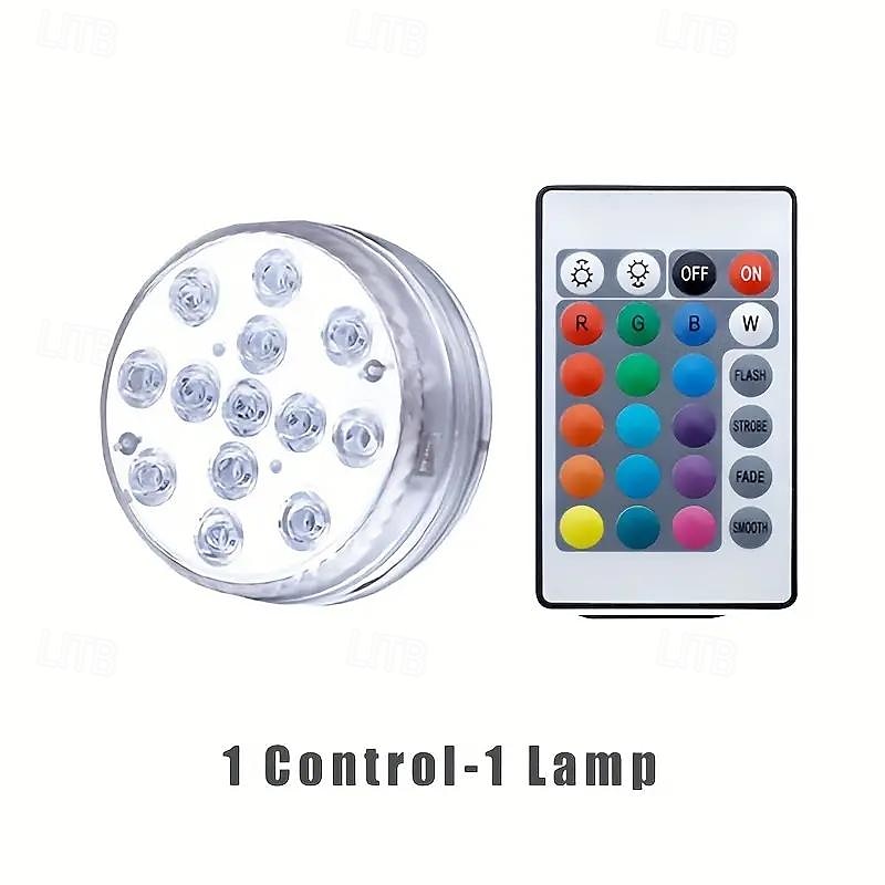 Submersible LED Pool Light, RGB Color Changing 13-LED Magnetic - Wireless Remote Control, Waterproof for Pool, Aquarium, Bathtub Decor, Parties, Holidays, Garden Fountain 8