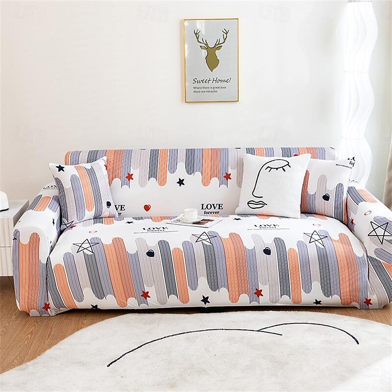 Sofa Cover Summer Cooling Ice Silk Full Coverage for Living Room Sofa Seat Cover Super Soft Elastic Furniture Cushion Protection Cover Living Room