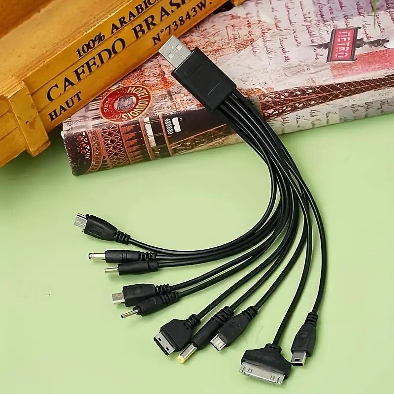 A drag Ten Data Cable Mobile Phone USB10 And 1 Camping Light Charging Treasure Ten-in-one Charging Cable2