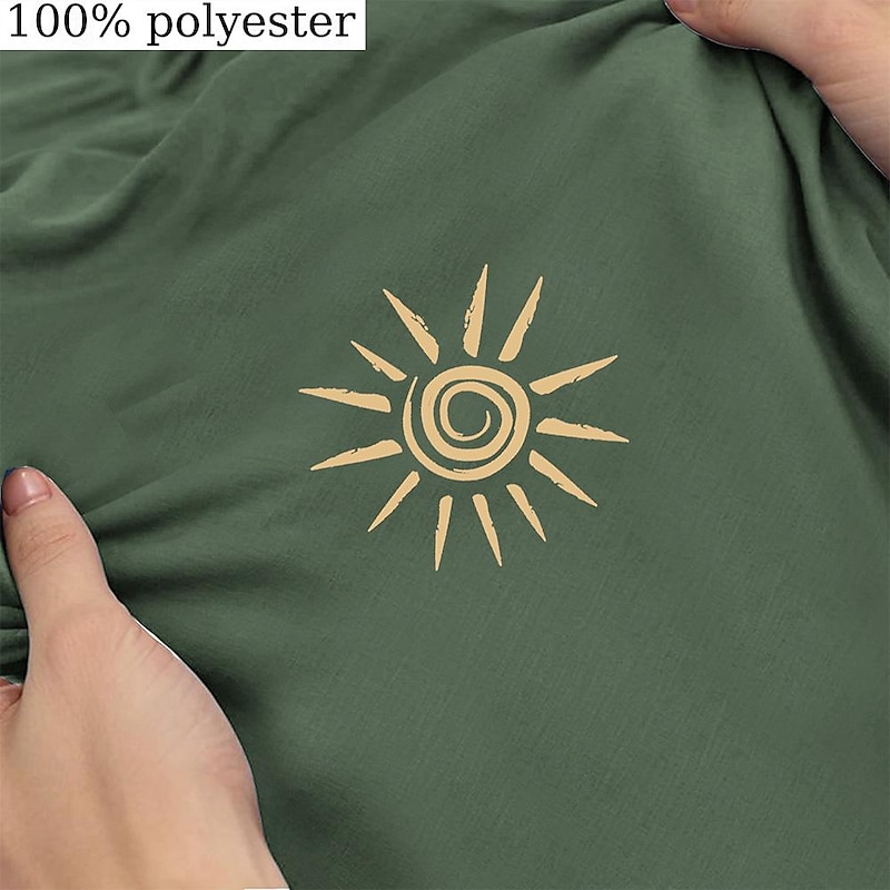 Men's Tribal Bandana Print T Shirt T shirt 3D Print Crew Neck Shirt Vacation Ethnic Athleisure Sports Outdoor Casual Hiking Green Summer Spring Clothing Apparel S M L XL XXL XXXL3