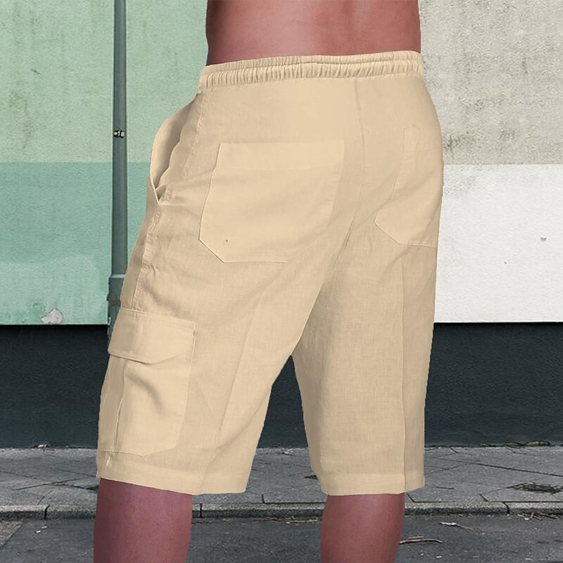 Coconut Tree Men's Shorts Summer Hawaiian Shorts Casual Shorts Side Pockets Drawstring Elastic Waist Breathable Soft Short Daily Holiday Bottoms2