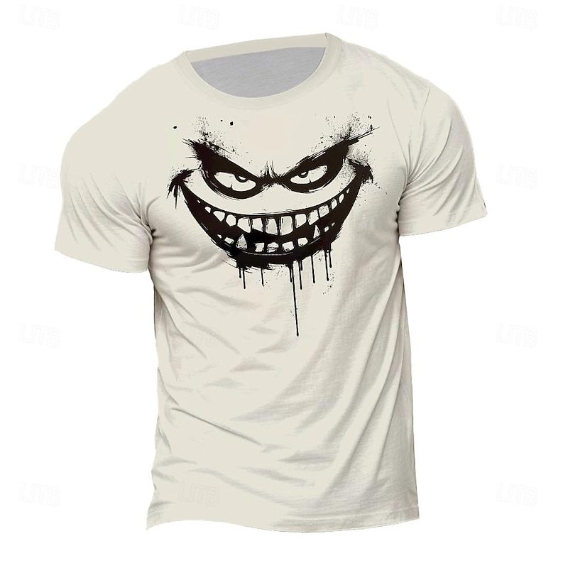 Men's Graphic Grimace T Shirt T shirt 3D Print Crew Neck Shirt Fashion Daily Athleisure Street Sports Outdoor White Green Summer Spring Clothing Apparel S M L XL XXL XXXL