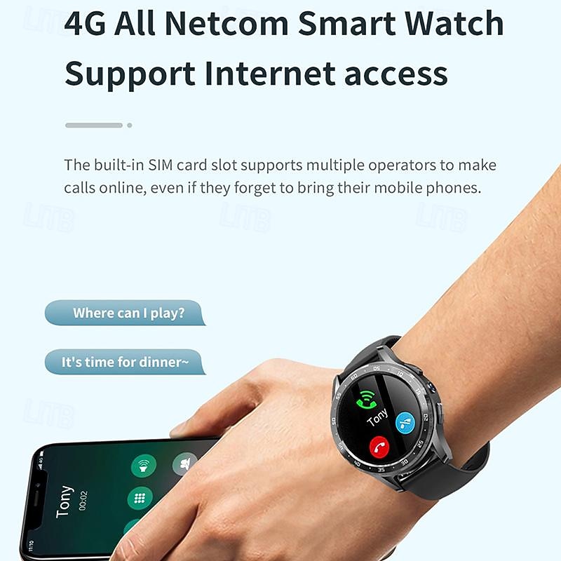 4G SIM Card Call Smart Watch Support App Install Dual Camera WiFi GPS Smartwatch Men Women by Android 8.1 Wristwatch Bracelet4
