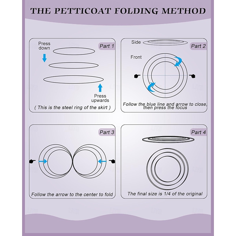 Petticoat Hoop Skirt Under Skirt Crinoline Slips for Ball Gown Princess Bride Bridal Rococo Victorian Renaissance Women's Performance Wedding Party Petticoat4