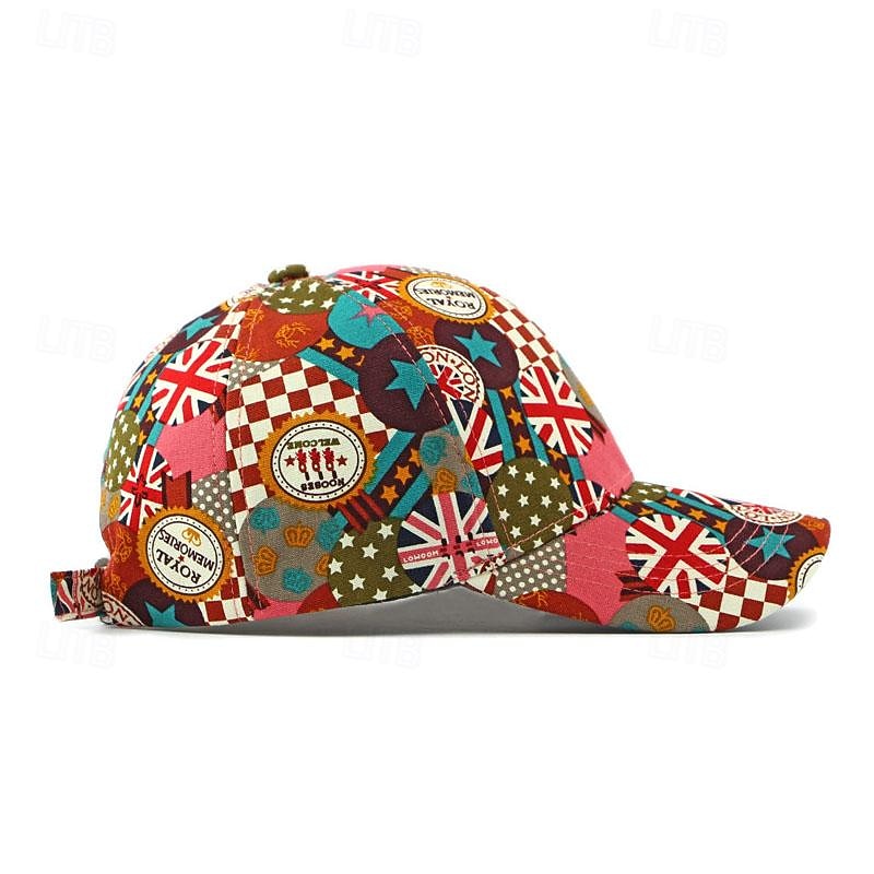 Men's Baseball Cap Sun Hat Trucker Hat Red Blue Polyester Fashion Casual Street Daily Graffiti Adjustable Sunscreen Breathable3