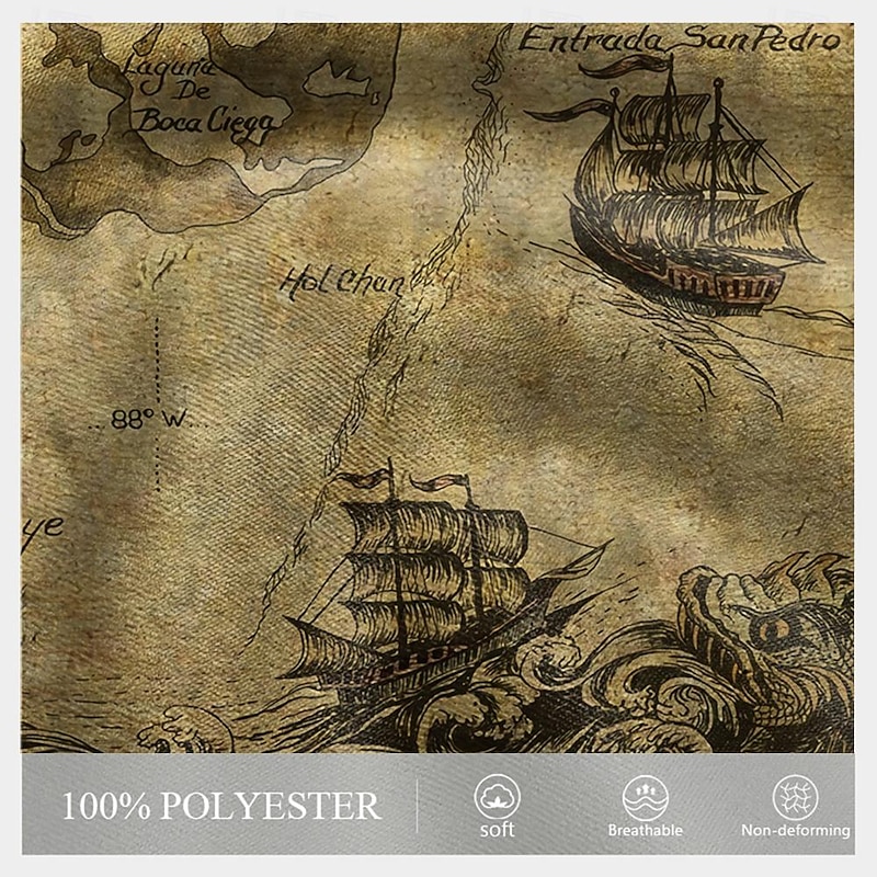 Men's Boat Shorts Summer Shorts Casual Shorts Mid Waist Vintage Fashion Streetwear Casual Daily Holiday Drawstring Pocket Elastic Waist Designer Clothing Apparel2