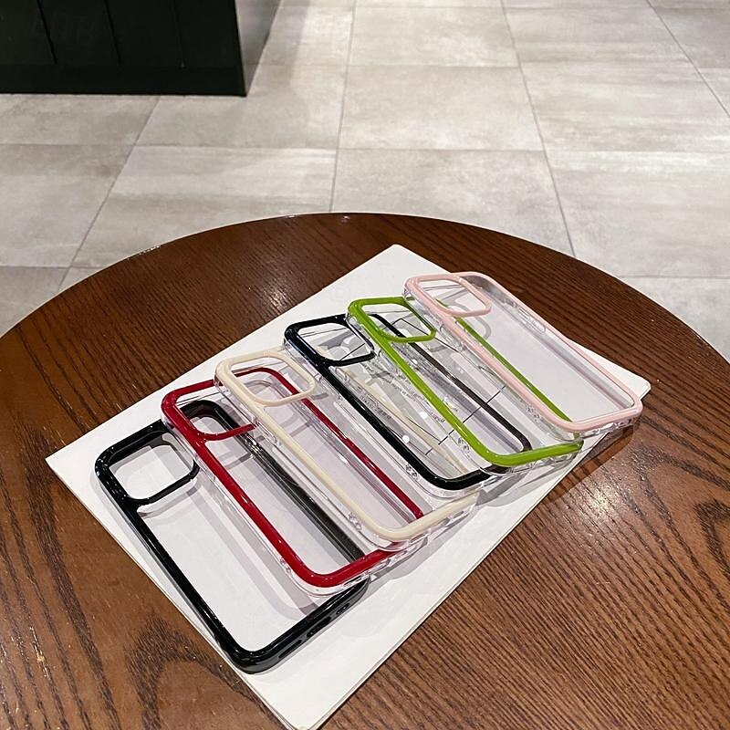 Phone Case For iPhone 16 15 14 Pro Max Plus 15 14 Pro Max 13 Pro Max Back Cover Transparent Shockproof TPU Acrylic