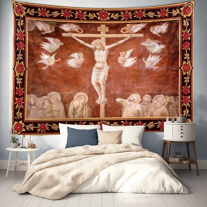 Medieval Tapestry Middle Age Tapestry Gothic Art Large Tapestry Mural Decor Photograph Backdrop Blanket Curtain Home Bedroom Living Room Decoration