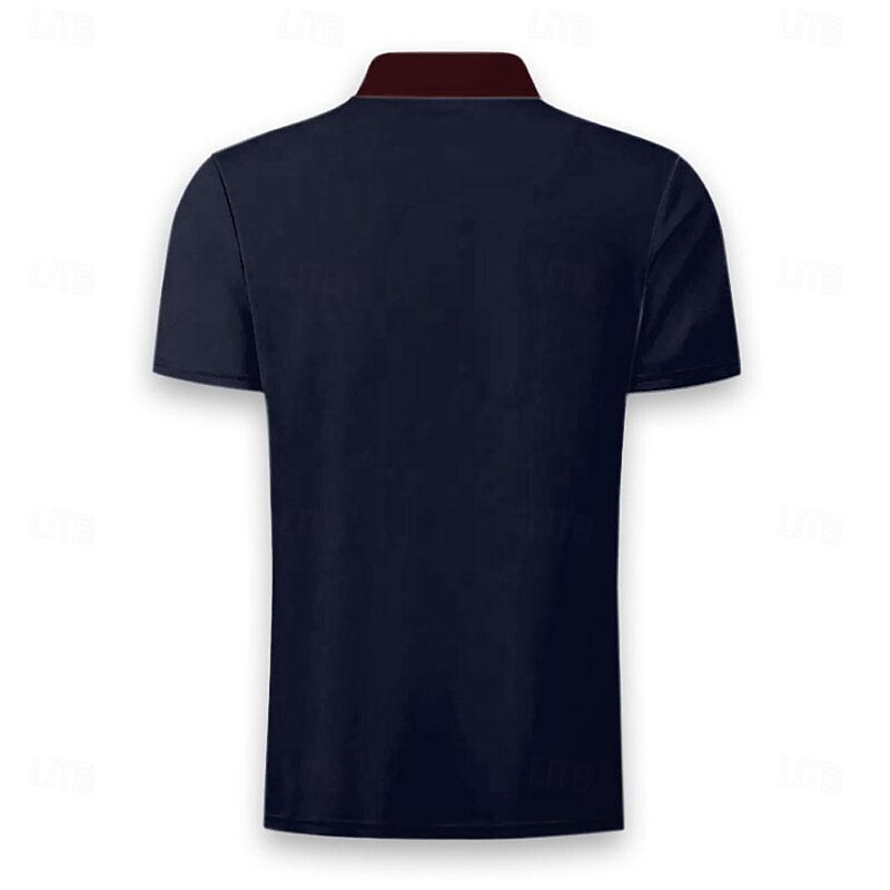 Men's Tribal Polo Shirts Golf Shirt Short Sleeve Polo Shirts Collared Shirts Vacation Wear Party Outfits 3D Print Buttons Summer Spring Blue Green2