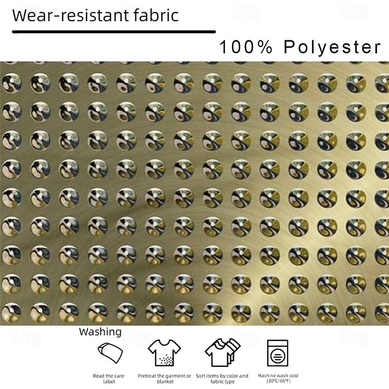 Music Festival Men's Metal Finish Rivet T Shirt Short Sleeve T shirt 3D Print Crew Neck Shirt Fashion Exaggerated Metallic Street Sports Outdoor Gold Summer Spring Clothing Apparel S M L XL XXL XXXL3