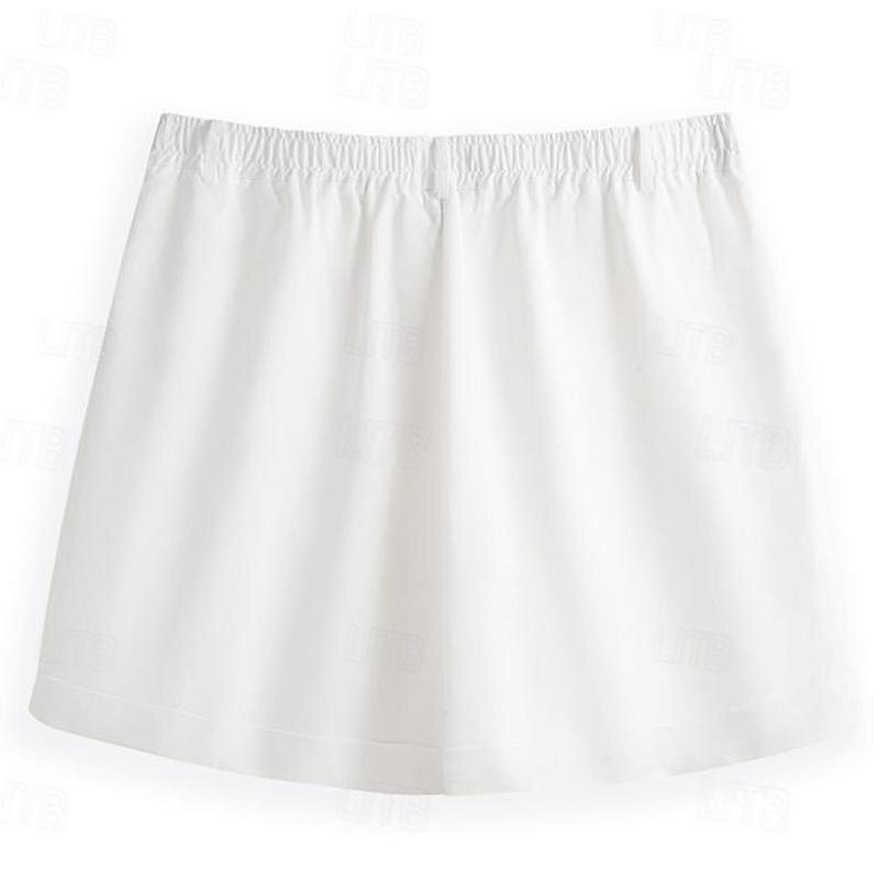 Men's Shorts Linen Shorts Summer Shorts Beach Shorts Pocket Elastic Waist Buttons Plain Comfort Breathable Short Casual Daily Holiday Fashion Classic Style White Khaki4