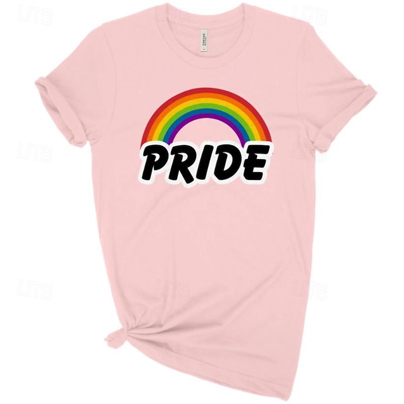 LGBT LGBTQ T-shirt Pride Shirts Rainbow Pride Lesbian Gay For Unisex Adults' Halloween Carnival Masquerade Hot Stamping Pride Parade Pride Month3