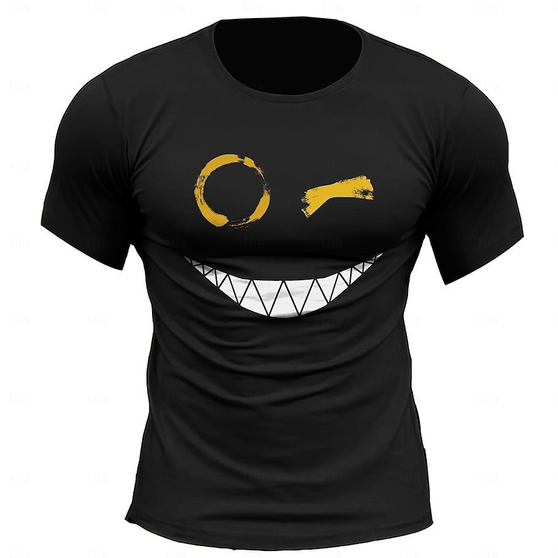 Men's Letter T Shirt Tee Top 100% Cotton Short Sleeve Graphic Shirt Black Army Green Comfortable Tee Sports Outdoor Holiday Fashion Designer Clothing