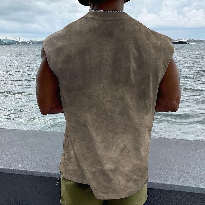 Men's Graphic Skull T Shirt Short Sleeve T shirt 3D Print Crew Neck Shirt Sports Fashion Retro Vintage Street Sports Outdoor Casual Khaki Summer Spring Clothing Apparel S M L XL 2XL 3XL2