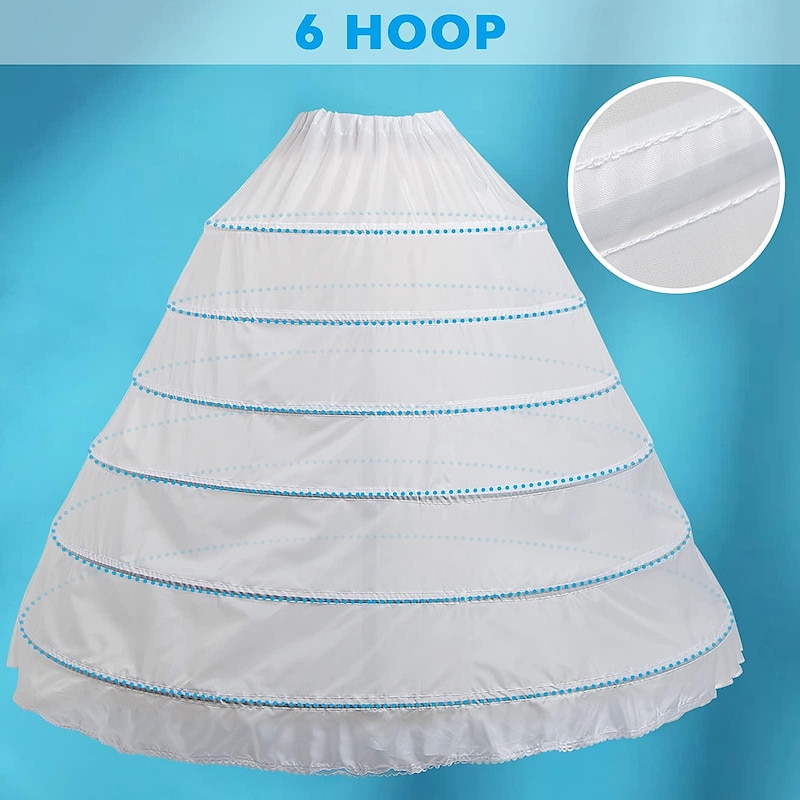 Hoop Skirt for Women Crinoline Petticoat half Slips Under Skirt for Ball Gown Underskirt for Wedding Bridal Dress Party Victorian Rococo4