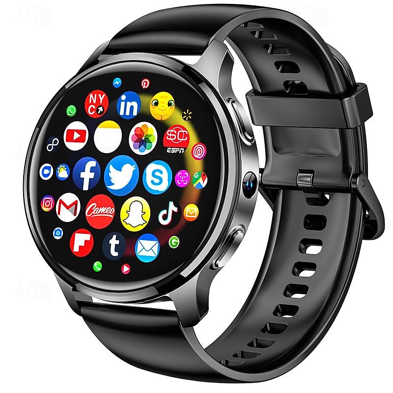 iMosi P68 Smart Watch 1.51 inch 4G LTE Cellular Smartwatch Phone 4G Pedometer Call Reminder Heart Rate Monitor Compatible with Smartphone Men GPS Hands-Free Calls Waterproof IP 67 46mm Watch Case2