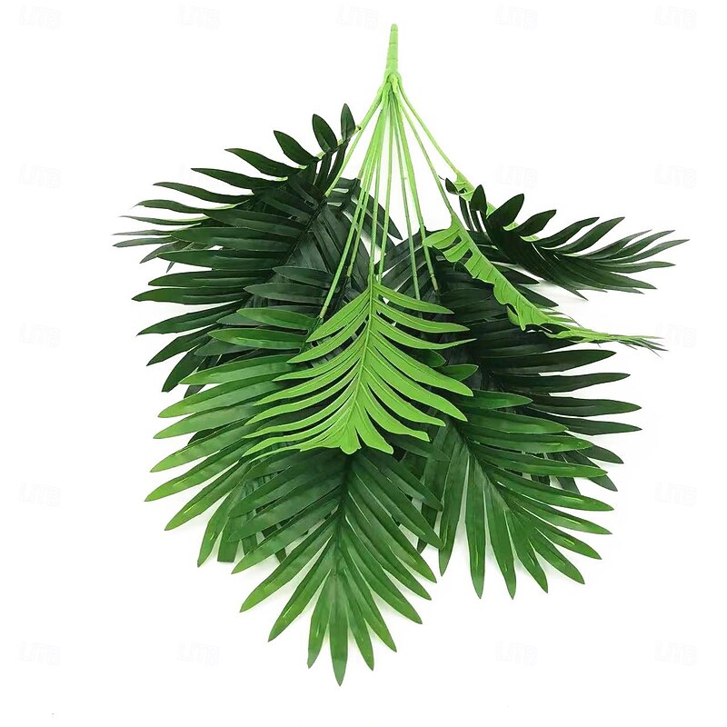12 Head 68CM Artificial Palm Plants Leaves, Faux Fake Tropical Large Palm Tree Leaves Imitation Leaf Artificial Plants, Tropical Wedding Floral Arrangement Indoor Outdoor Decoration2