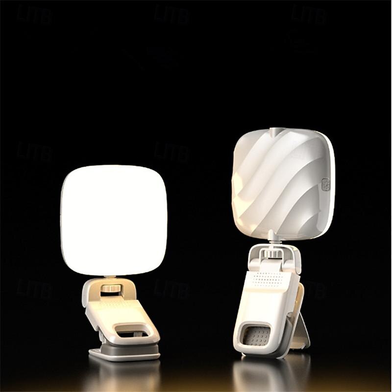 Pocket Fill Light Rechargeable Soft Selfie Light, Portable LED Phone Light Clip for Phone Camera Laptop, Makeup Conference Vlog
