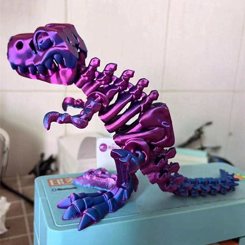 3D Printing Illidan's Six Winged Angel with Movable Joints Big Mouthed Dinosaur with Multiple Movable Joints Lucky4