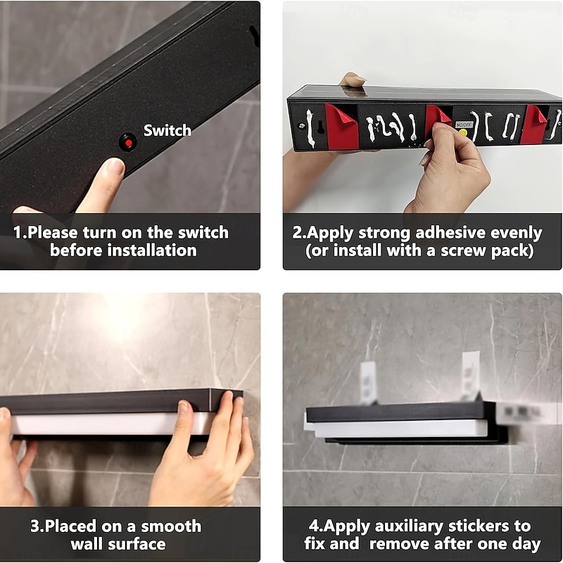 Outdoor Solar Wall Light, Dusk to Dawn Solar Light with 3 Lighting Modes, Wireless Exterior Solar Porch Light, Wall Mounted Patio Fence Outdoor Light Fixture4