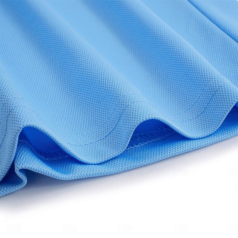 Men's Button Up Polos Golf Shirt Casual Holiday Lapel Short Sleeve Fashion Basic Plain Classic Summer Regular Fit Fire Red Light Sky Blue White Dark Navy Grey Button Up Polos4