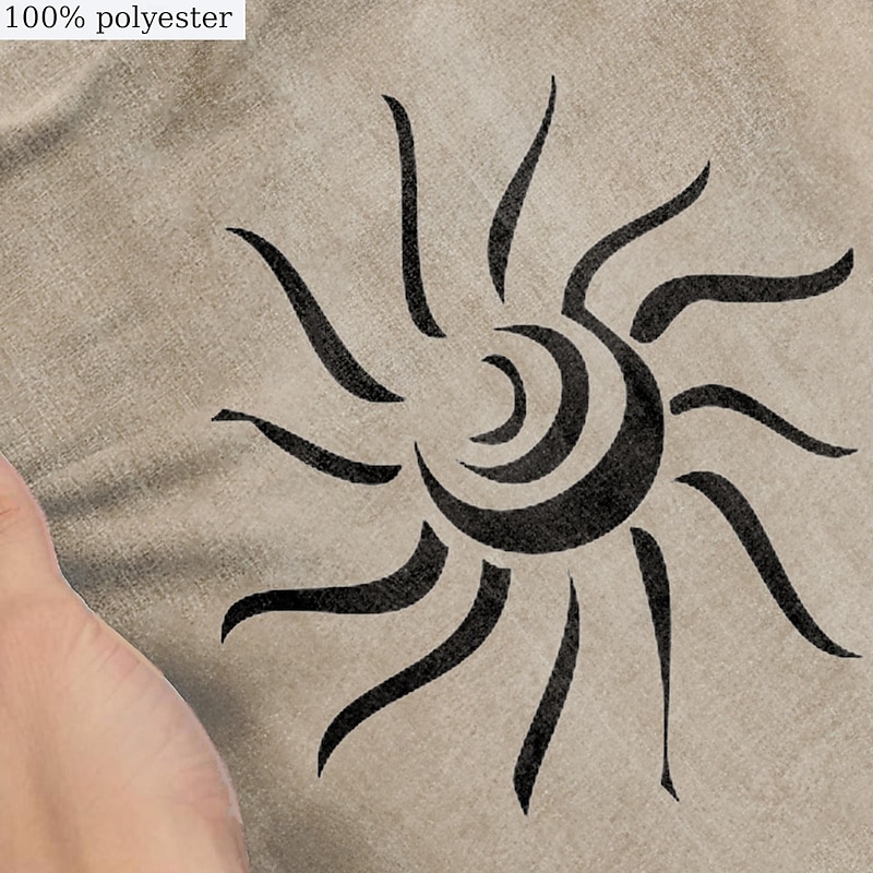 Men's Tribal Bandana Print T Shirt Henley Shirt Short Sleeve 3D Print Designer Ethnic Casual Daily Summer Spring Yellow Green Khaki Henley Henley T-Shirt3