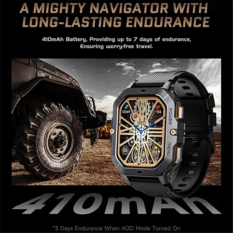 C28 Smart Watch 2.02 inch Smartwatch Fitness Running Watch Bluetooth ECG+PPG Pedometer Call Reminder Compatible with Android iOS Women Men Long Standby Hands-Free Calls Waterproof IP 67 46mm Watch4