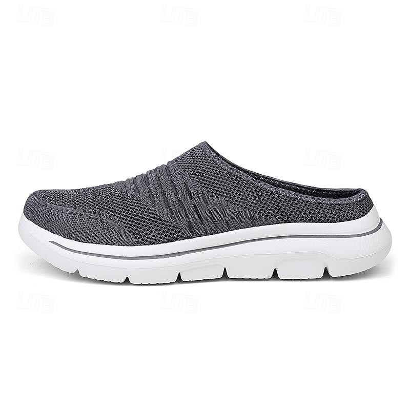 Men's Clogs & Mules Plus Size Comfort Shoes Business Casual Daily Tissage Volant Breathable Comfortable Loafer Dark Grey Black Blue Spring Fall3