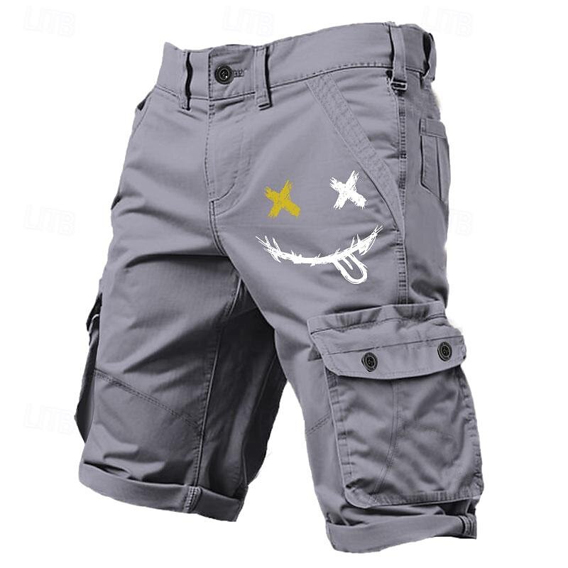 Men's Graphic Cargo Shorts Mid Waist Sports Fashion Designer Outdoor Sports Outdoor Casual 6 Pocket Designer Clothing Apparel4