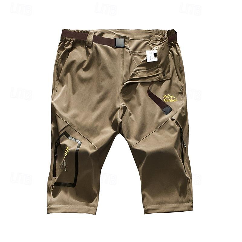 Men's Cargo Pants Hiking Pants Trousers Tactical Pants Military Outdoor Regular Fit Waterproof Quick Dry Breathable Pants / Trousers Detachable Design Black Army Green Hunting Climbing Camping4