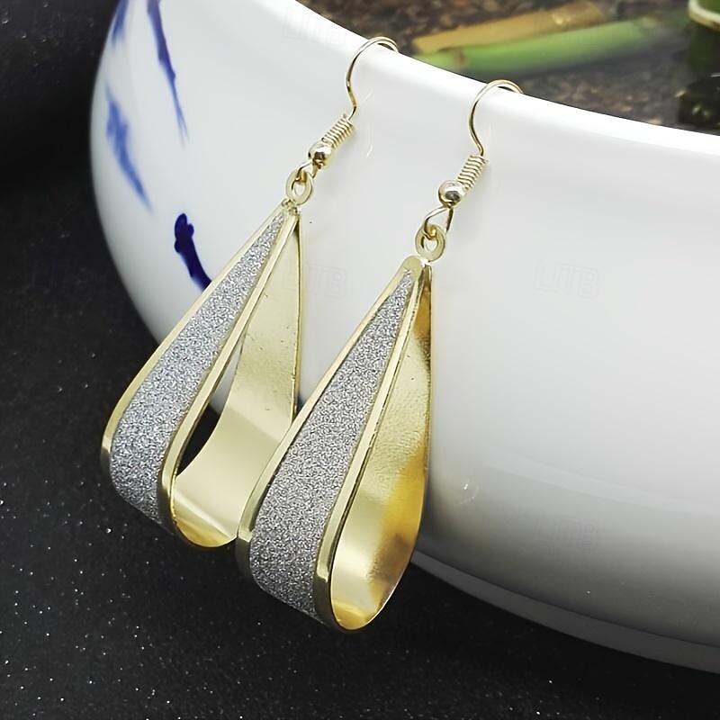 1 Pair Drop Earrings For Women's Party Evening Date Birthday Alloy Fancy Fashion4