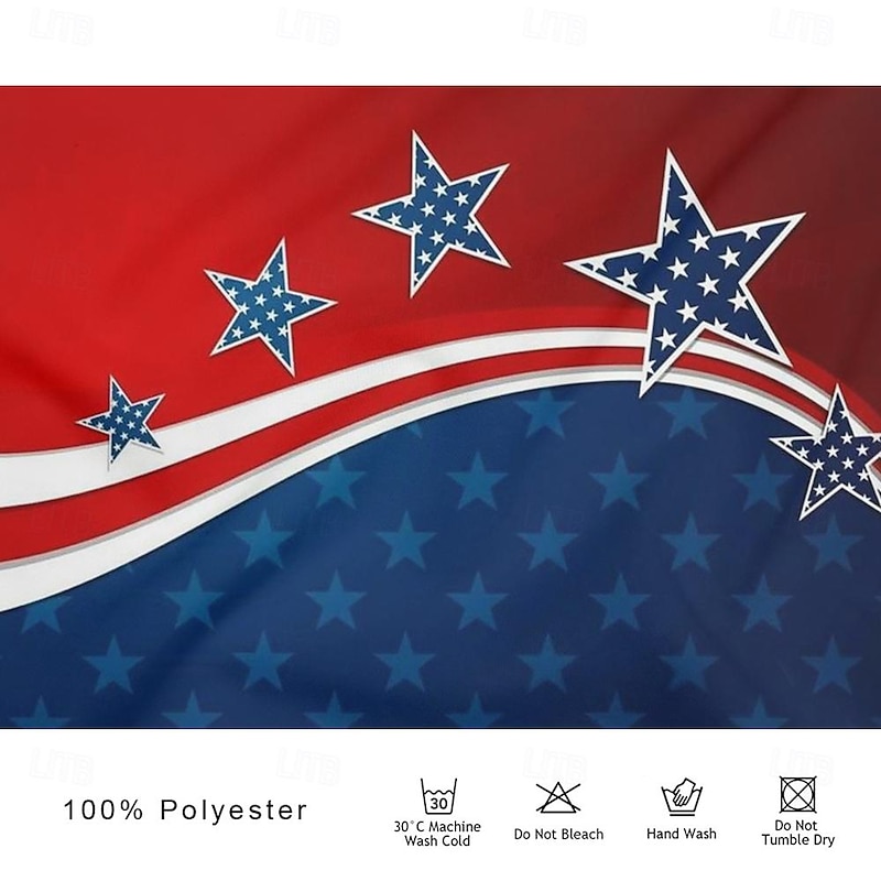 American Independence Day Men's American Flag Veterans Polo Shirts Golf Shirt Short Sleeve Polo Shirts Collared Shirts Streetwear Vacation Wear Party Outfits Buttons 3D Print Spring & Summer Red3