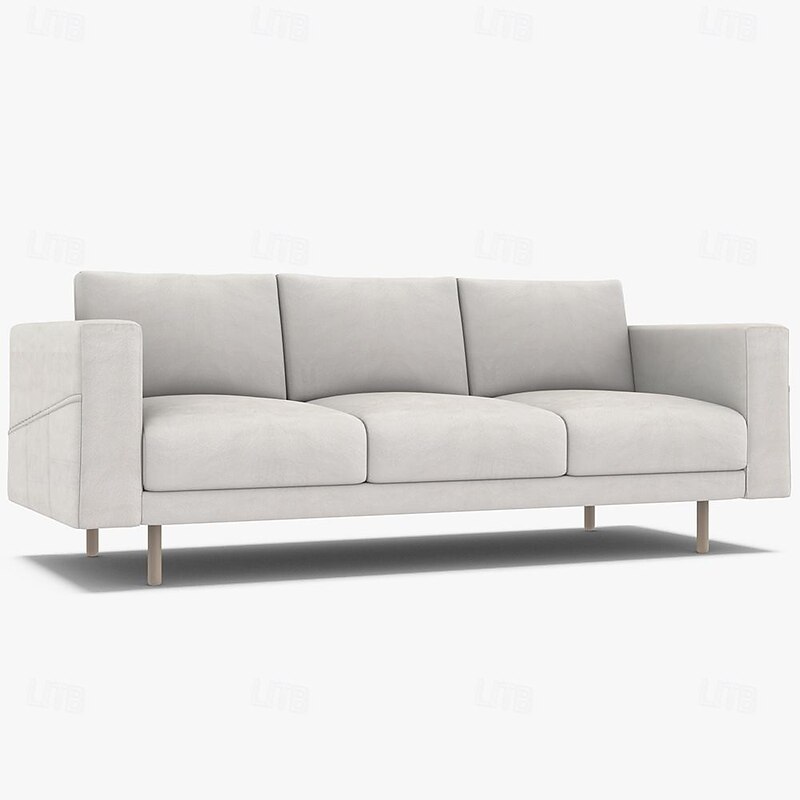 Velvet Sofa Cover Solid Color Quilted Velvet Slipcovers NORSBcover LITB PRIME cover4