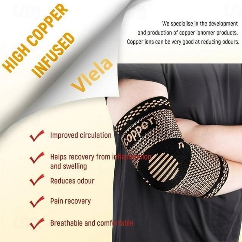 1PC Elbow Braces Compression Sleeves for Tennis Elbow Women Men Golf Elbow Sleeves3