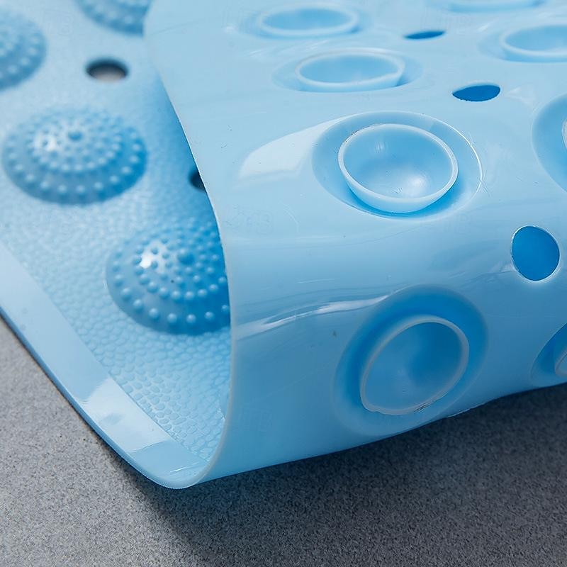 Shower Mats Rubber Shower Mat with Drain Hole - Non-Slip Bathtub Mat for Bathroom, Anti-Mildew, Quick-Drying, Comfortable and Safe for Kids and Elderly4