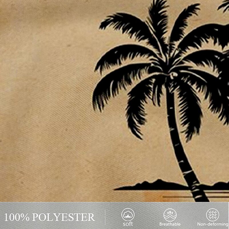 Men's Tree Coconut Tree Plants Swim Shorts Board Shorts Swimming Trunks Mid Waist Fashion Streetwear Hawaiian Casual Daily Holiday Pocket Drawstring Elastic Waist Designer Clothing Apparel3