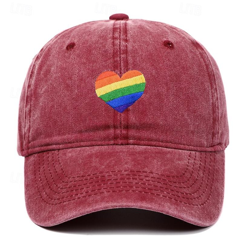 LGBT Baseball Hat Pride Rainbow Denim Hats Pride Baseball Hat Adjustable LGBT Hat for Men Women4