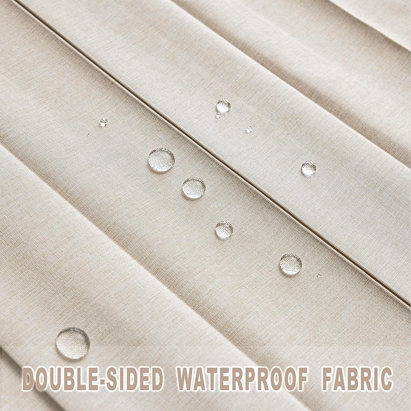 Kitchen Curtains Doorways Pleated Folding Curtain with Hooks Waterproof Fabric Doors Curtain for Closet and Room Divider 1 Panel3