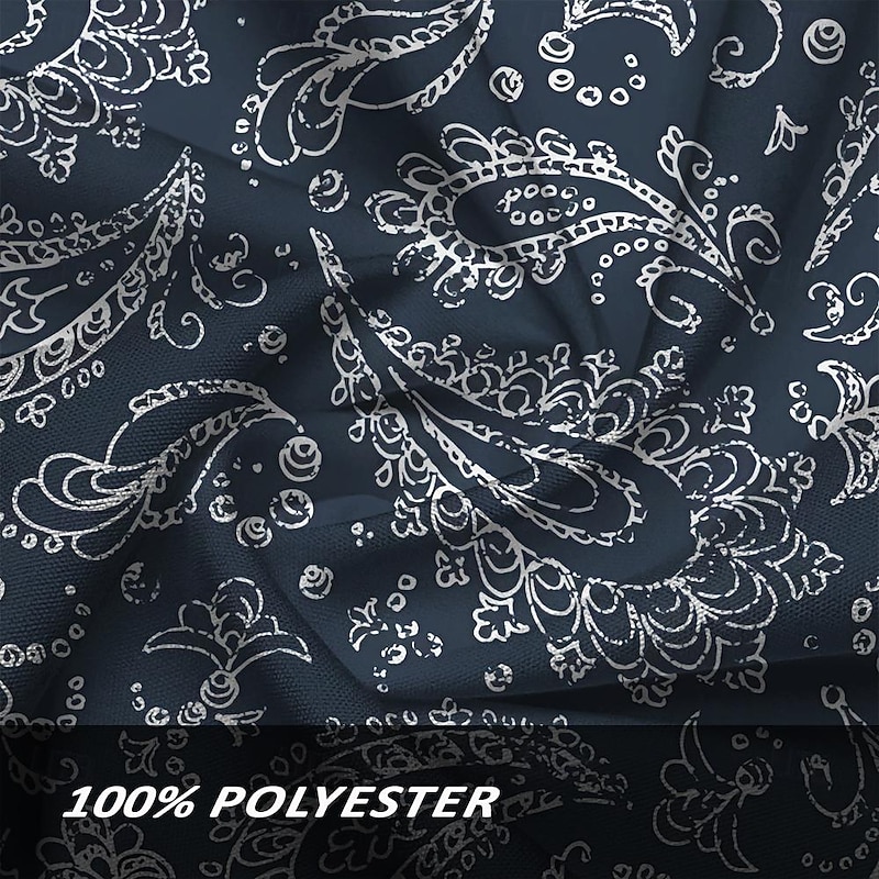 Men's Shirt Formal Daily Blue Long Sleeve V Neck Summer Spring Clothing Apparel Print3