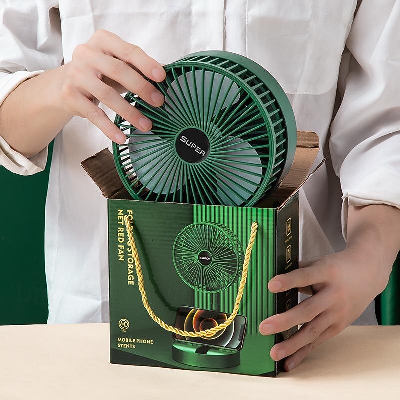 8000mAh Neck Fan with Flashlight – USB Type-C Charging Dual Clip Bladeless Hanging Fan with Lanyard for Camping and Fishing3