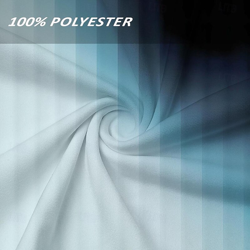 Men's Geometric Polo Shirts Golf Shirt Short Sleeve Polo Shirts Collared Shirts Business Casual WorkWear Formal Wear Festival Wear Buttons 3D Print Spring & Summer Blue Green3