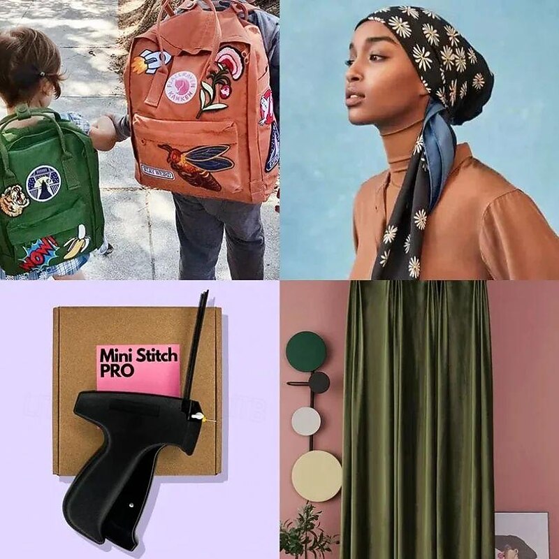 Quick Clothing Fixer,Consulbefor Sewing Machine,Quilt Tacking Gun,Micro stitch Gun,Mini Stitch Hemming Gun for Clothes,Micro Tagging Stitch Tool for Clothing2