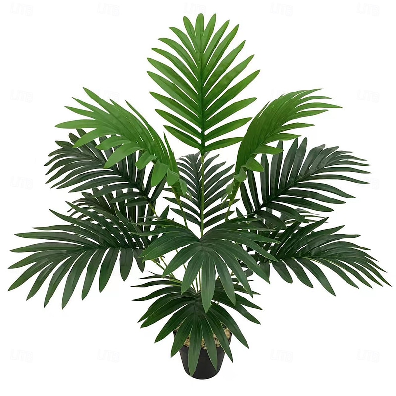 12 Head 68CM Artificial Palm Plants Leaves, Faux Fake Tropical Large Palm Tree Leaves Imitation Leaf Artificial Plants, Tropical Wedding Floral Arrangement Indoor Outdoor Decoration