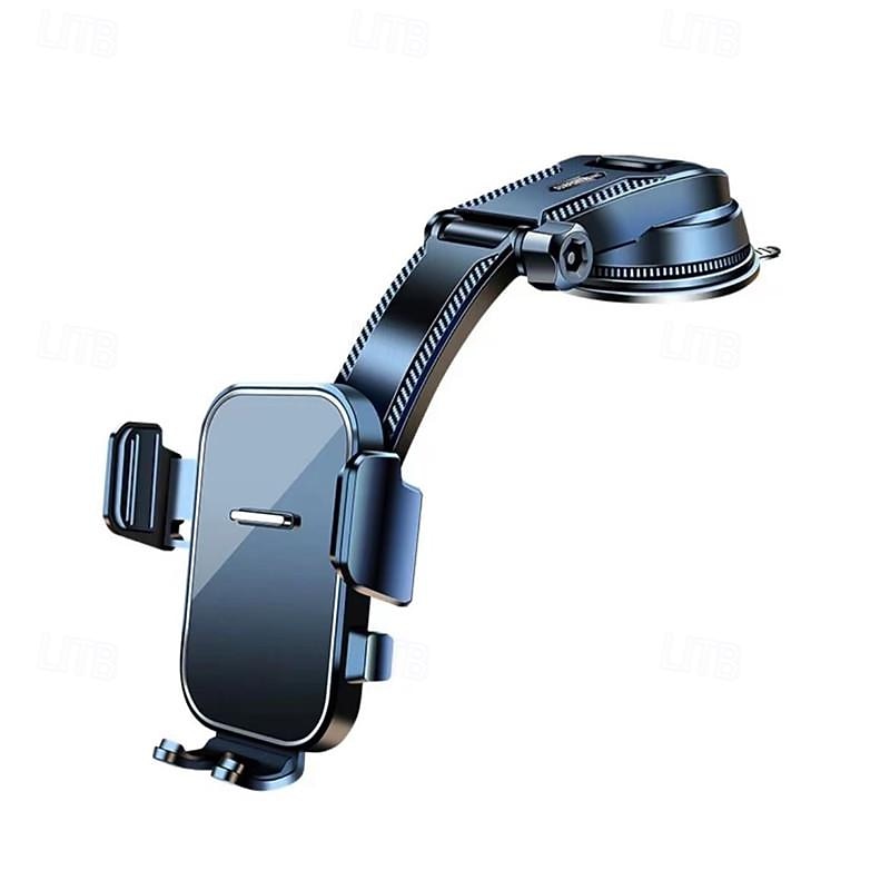 Car Automatic Lock Center Console Universal Suction Cup Mobile Phone Stand Adjustment Rotary Navigation Stand