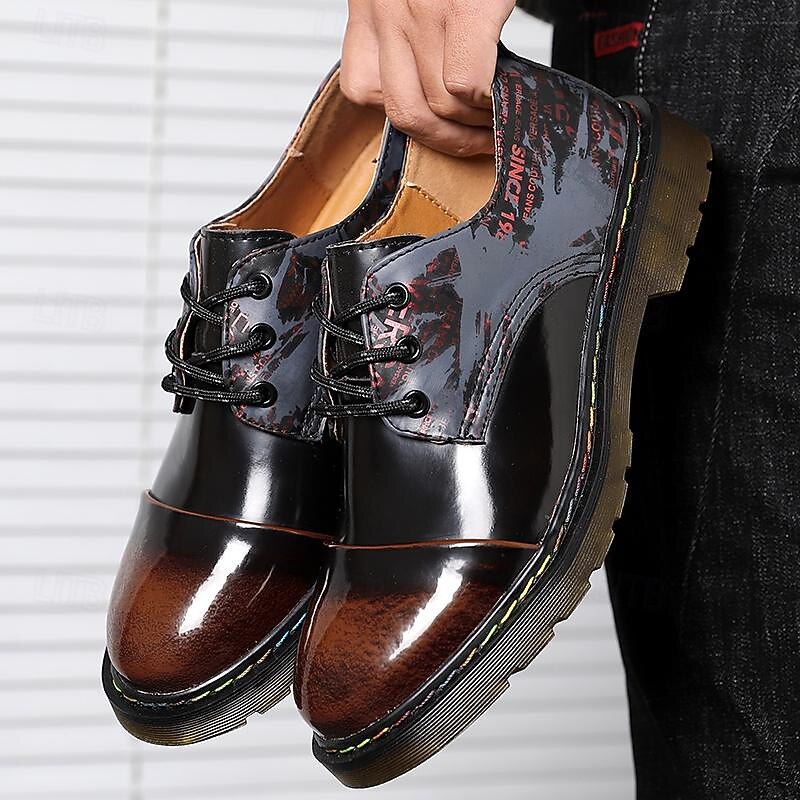 Men's Glossy Black Oxford Shoes with Smooth Finish – Elegant and Stylish Dress Shoes for Formal Occasions, Weddings and Professional Events2