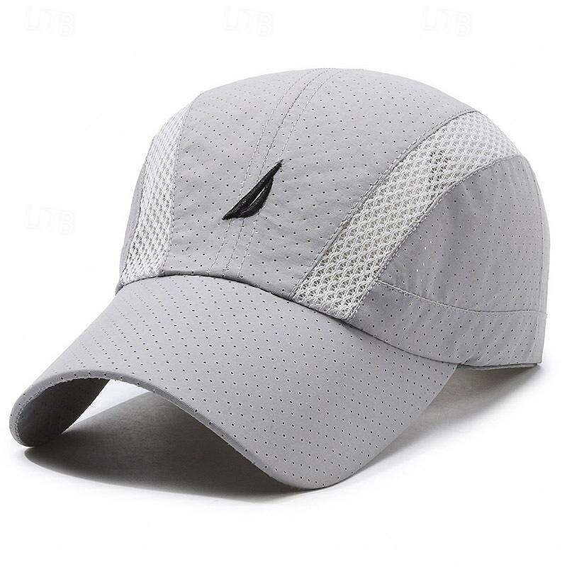 Men's Baseball Cap Sun Hat Trucker Hat Black Navy Blue Polyester Embroidery Fashion Casual Street Daily Letter Adjustable Sunscreen Breathable