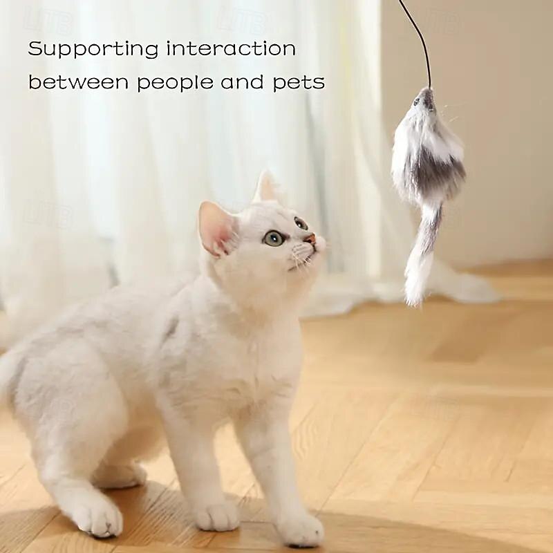 Battery-Operated Interactive Cat Toy Ball with Tracking MouseAutomatic Rolling Teaser For All Breeds Battery-Powered (BatteriesNot Included)4