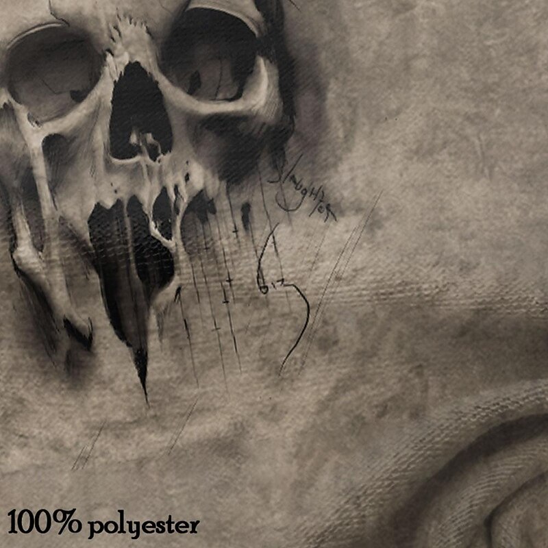 Men's Graphic Skull T Shirt Short Sleeve T shirt 3D Print Crew Neck Shirt Sports Fashion Retro Vintage Street Sports Outdoor Casual Khaki Summer Spring Clothing Apparel S M L XL 2XL 3XL3