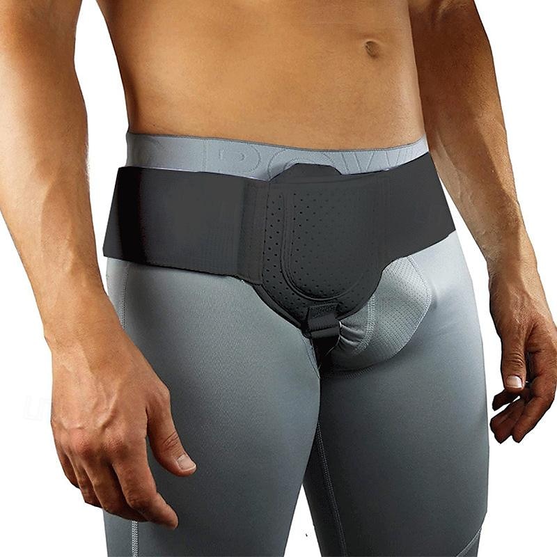 Hanging Groin Hernia Belt Truss, Adjustable Mens Inguinal Hernia Belt Left Or Right Side Support, Inguinal Hernia Protector Belt, With Removable Compression Pad