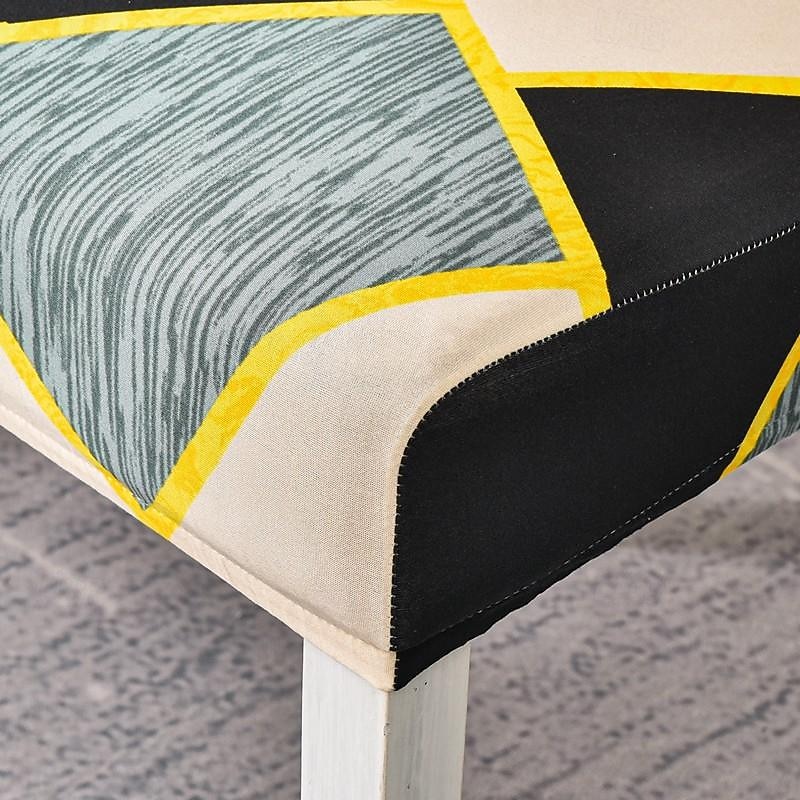Dining Chair Cover Elastic Seat Slipcover High Back Dining Chair Cover Stretch Chair Covers for Wedding Hotel Banquet Dining Room Office Anti-dirty Removable3